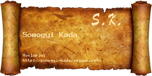 Somogyi Kada névjegykártya